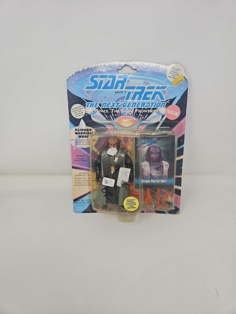 Klingon Worf Star Trek Next Generation Action Figure 1993 Playmates Toys
