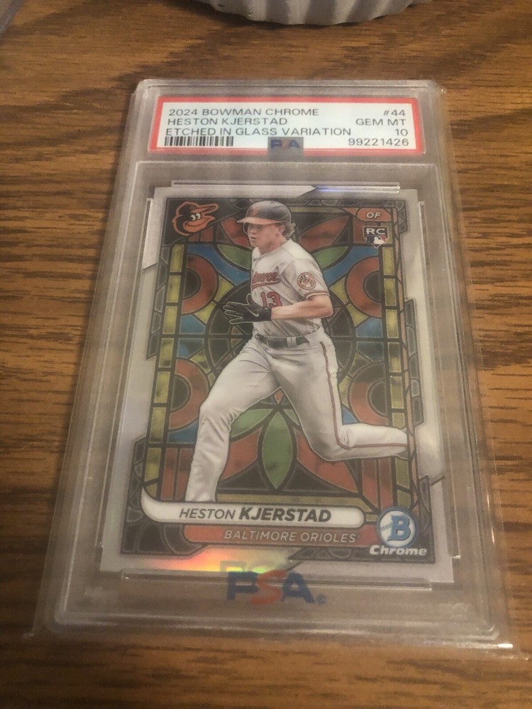 2024 Bowman Chrome Heston Kjerstad Glass Variation Psa 10