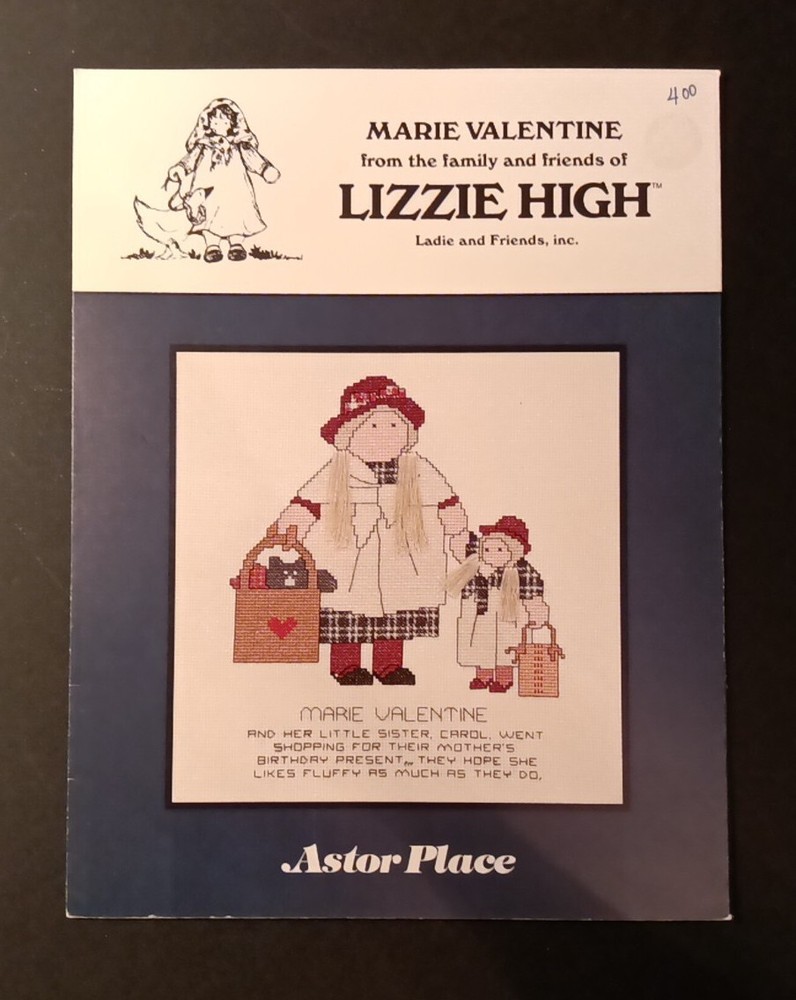 Marie Valentine Lizzie Hight Astor Place Counted Cross Stitch