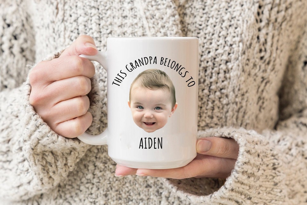 Grandpa Mug Baby Mug Personalized With Baby's Photo And Name New Mom Gift Mug