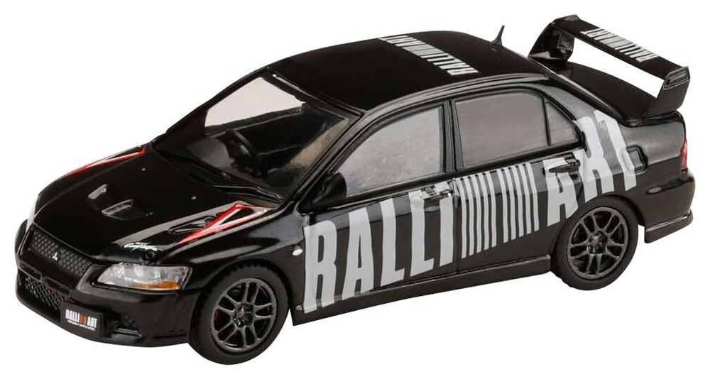 HJ64 1/64 Mitsubishi Lancer Evolution 7 GSR RALLIART Amethyst Black Model