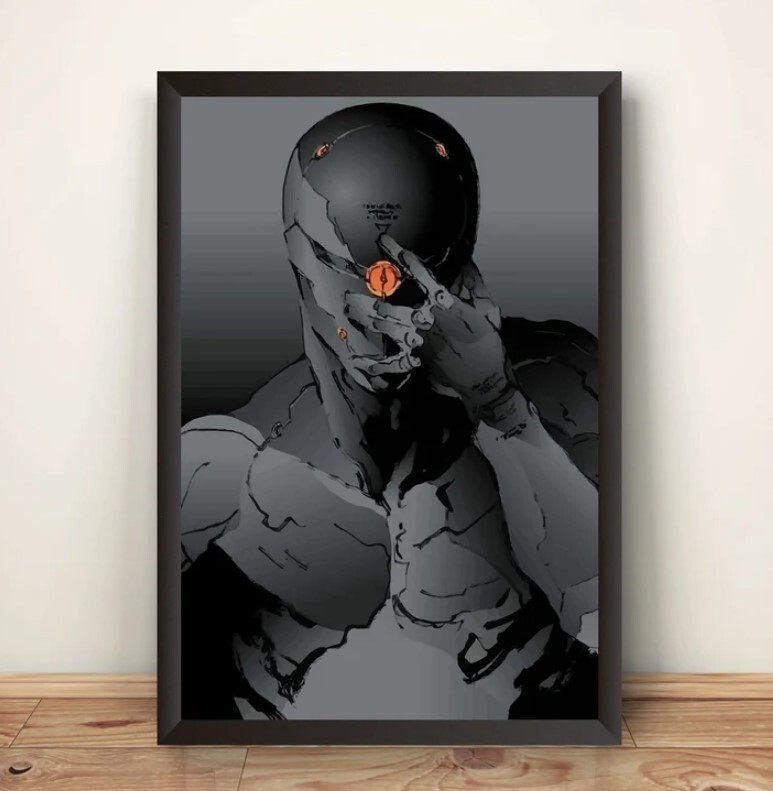 Gray Fox Cyborg Ninja Frank Jaeger MGS Premium Poster