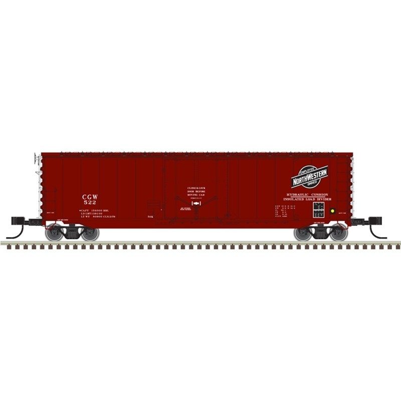 Atlas N Scale 50007148 GA 50' RBL Boxcar Chicago Great Western Road # 522
