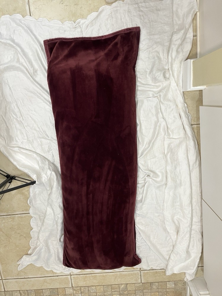 UGG Purple XL Body Pillow Plush Soft Velour