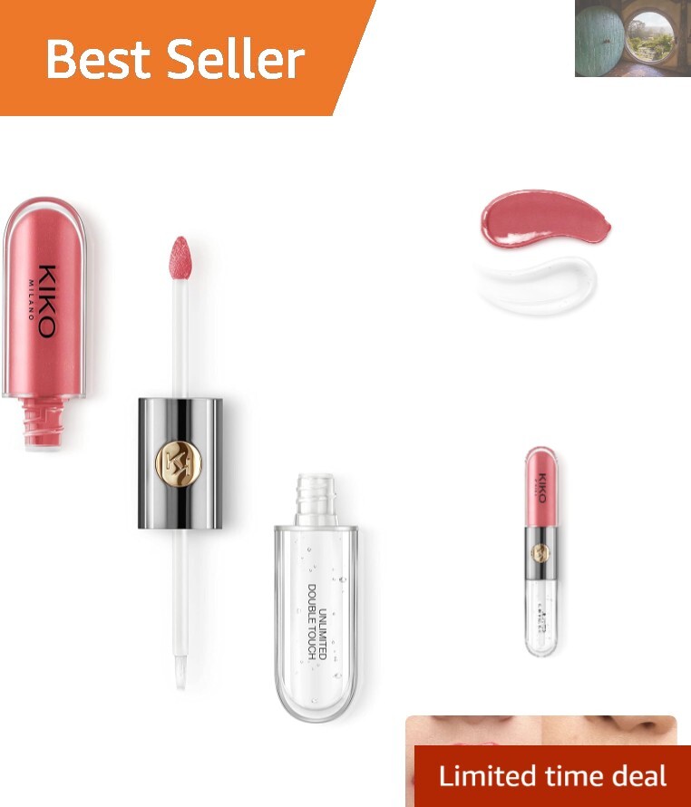 Long-Lasting Milano Double Touch Lipstick - Quick Dry Shine in 110 Spicy Rose