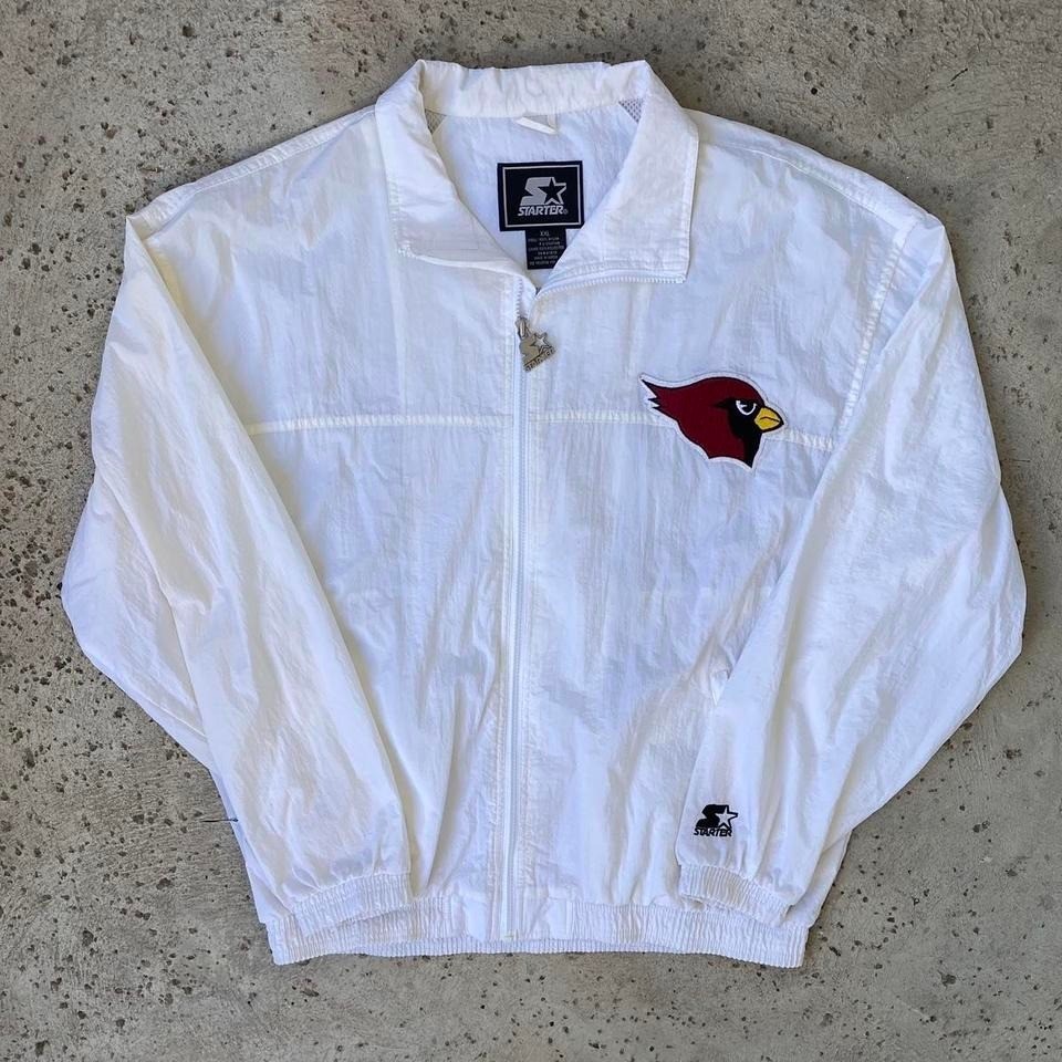 Vintage Phoenix Arizona Cardinals Starter Windbreaker White Jacket NFL Size XXL