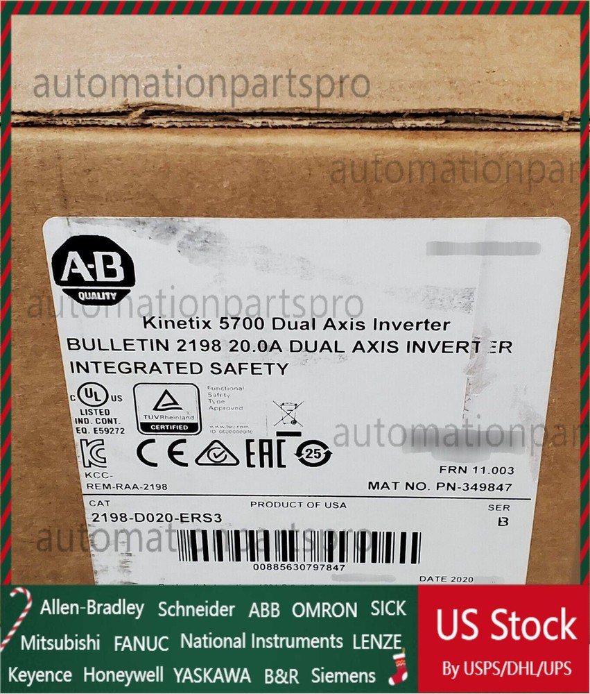 *NEW SEALED* Allen-Bradley 2198-D020-ERS3 Series B. Kinetix 5700 Dual Axis Inver
