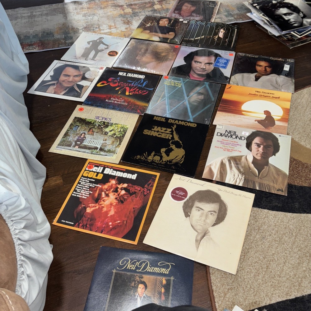 NEIL DIAMOND VINYL  LOT OF 17 ORIGINAL ALBUM LP RECORDS