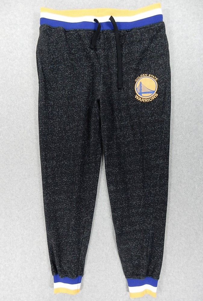 Golden State Warriors NBA Basketball Warmup Jogger Sweatpants (Men's Large)