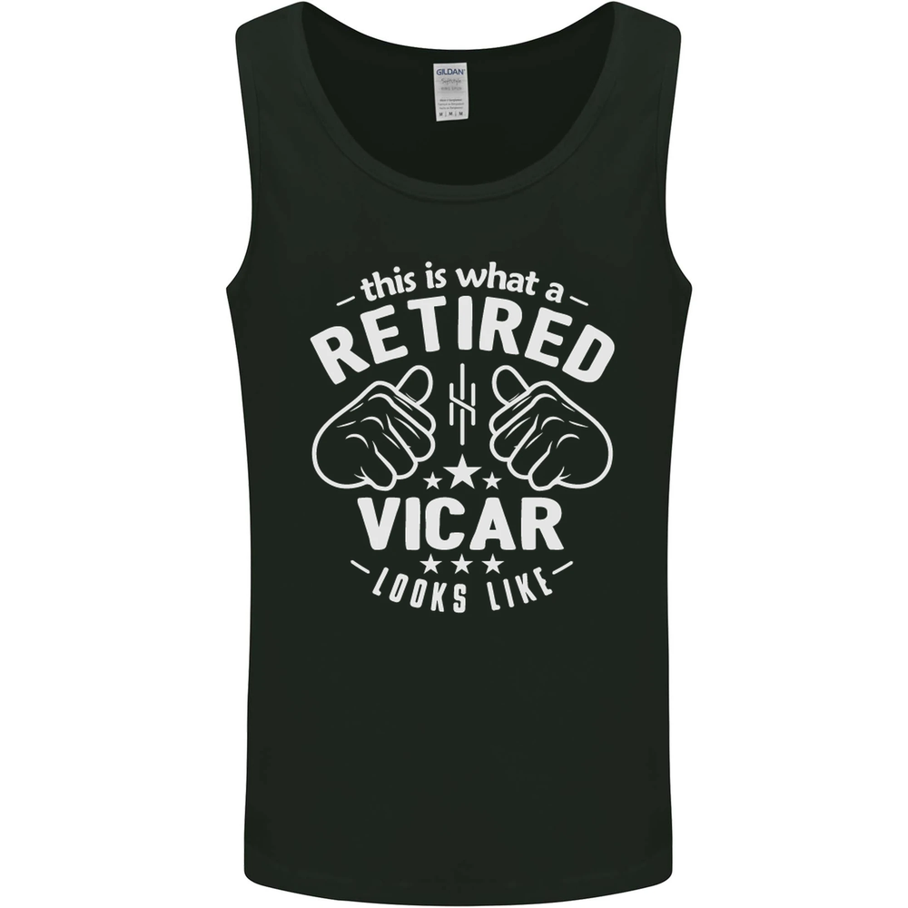 This Is What a Retired Vicar Looks Like Mens Vest Tank Top