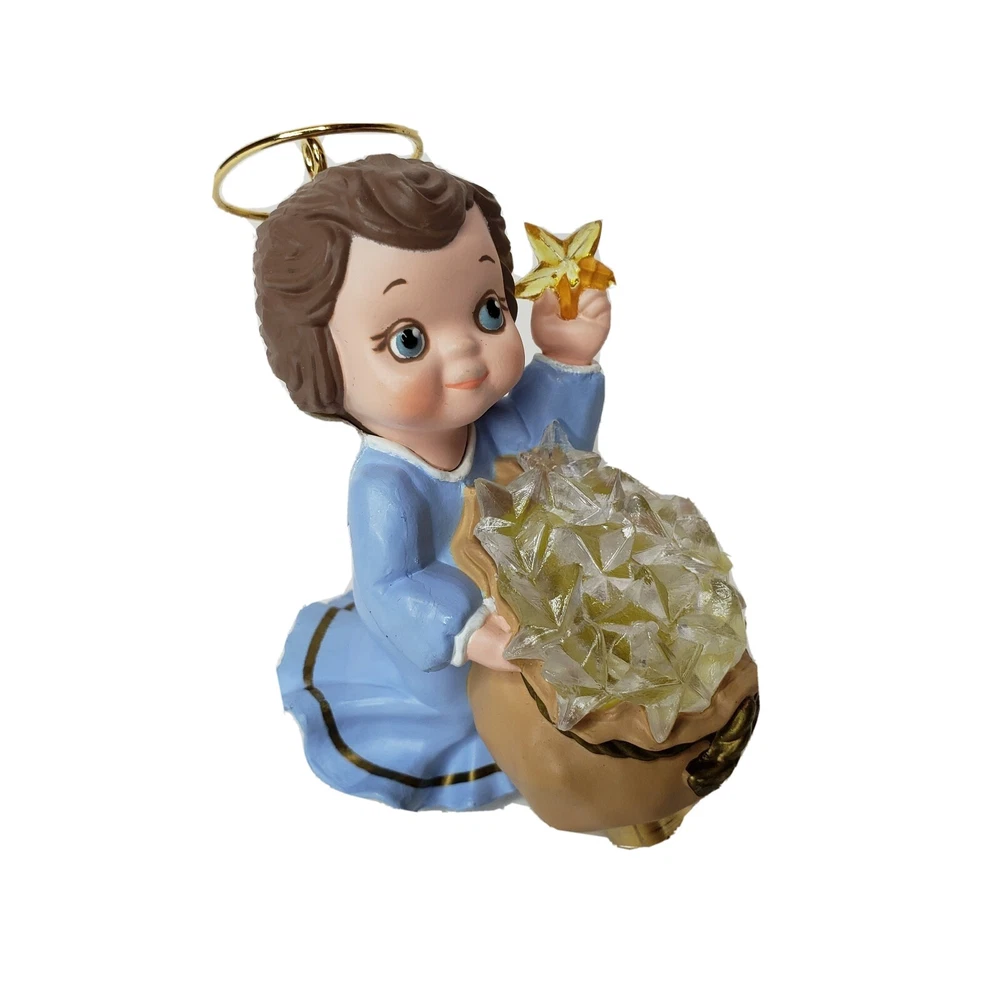 VTG Hallmark Ornaments The Littlest Angel Magic Light GodChild Glad Tidings