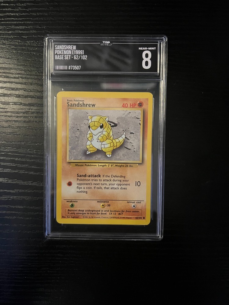 Sandshrew 062/102 Base Set Pokemon TCG Card Regular