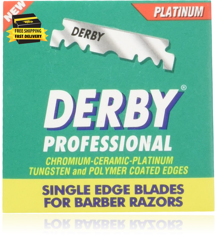 100 Barber Razor Blades - Extra Sharp Stainless Steel Single Edge Blades