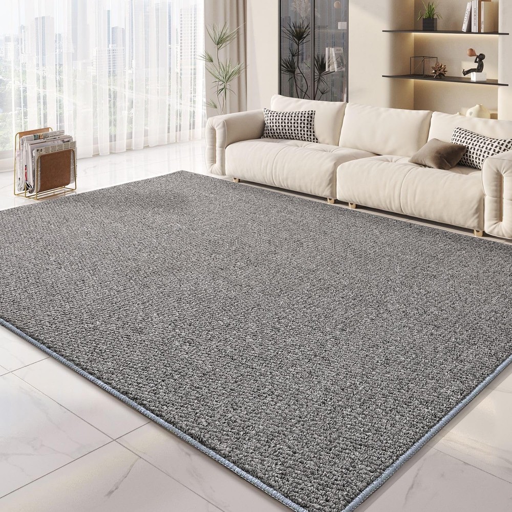 Yancorp 6x9 Gray Berber Area Rug Non-Slip for Living Room Bedroom