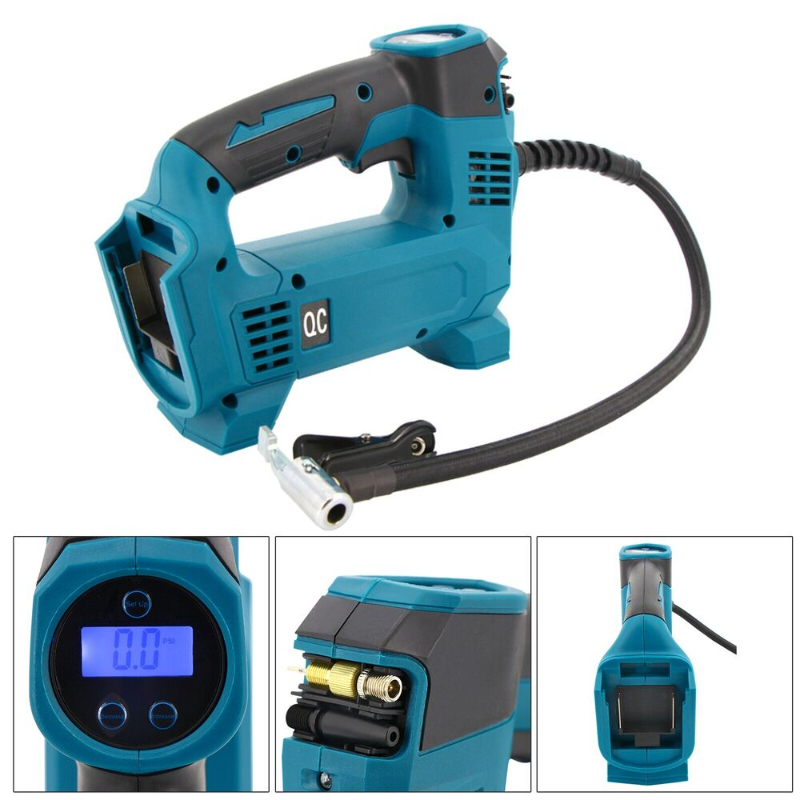 Electric Air Pump for Makita 18V Battery Cordless Air Inflator with LED Light