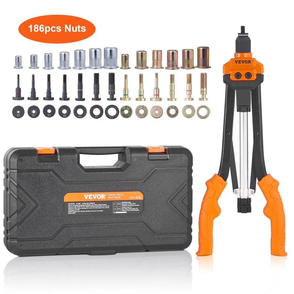 [FLASH SALE] VEVOR Rivet Nut Tool, 16 inch Rivnut Tool Kit with 13PCS Metric...-image