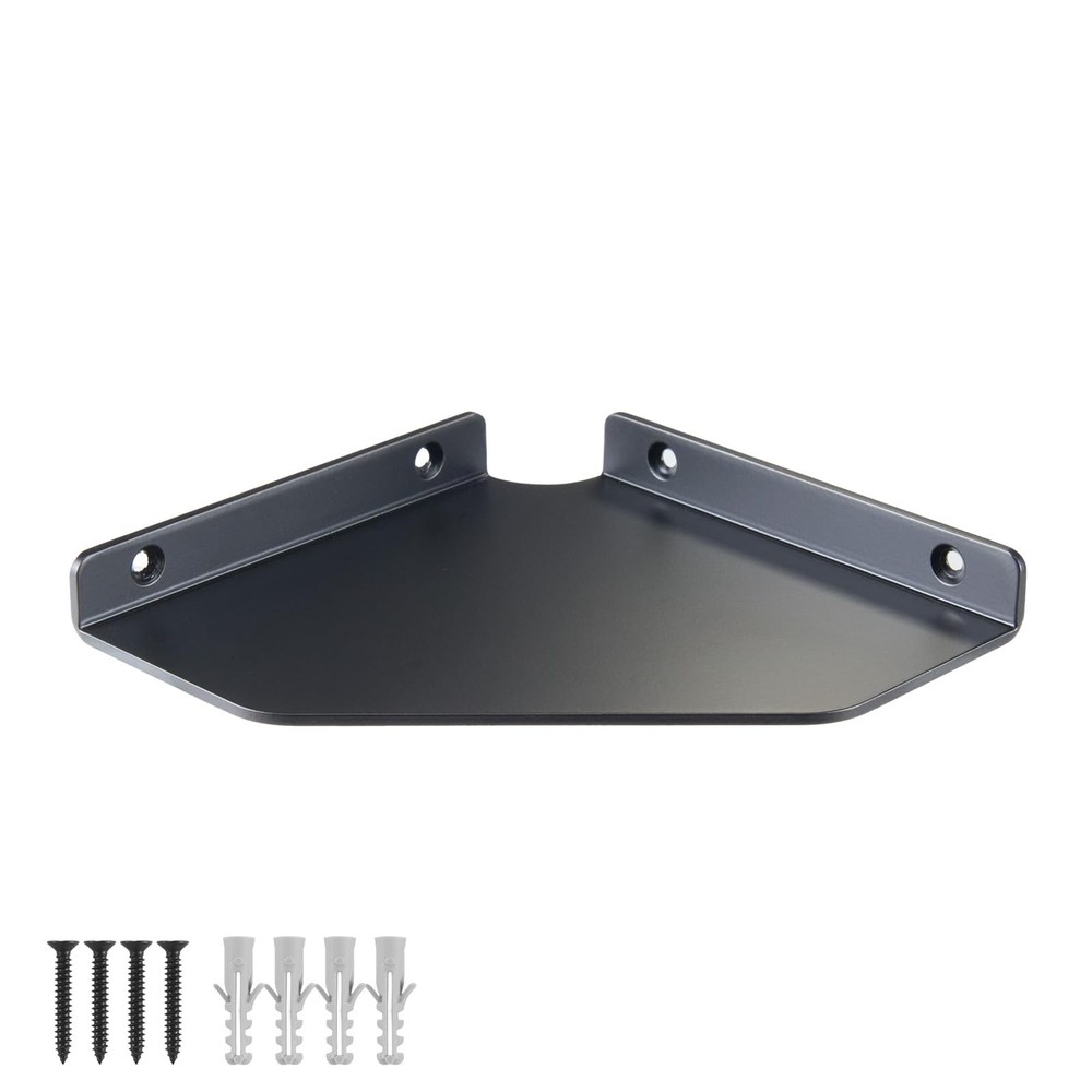 Corner Shelf Wall Mounted, Black Corner Shelf, Shower Shelf, Floating Corner ...