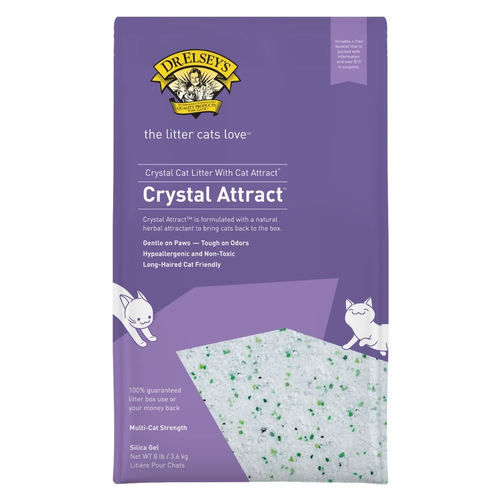Dr. Elsey's Crystal Attract Silica Cat Litter 8lbs