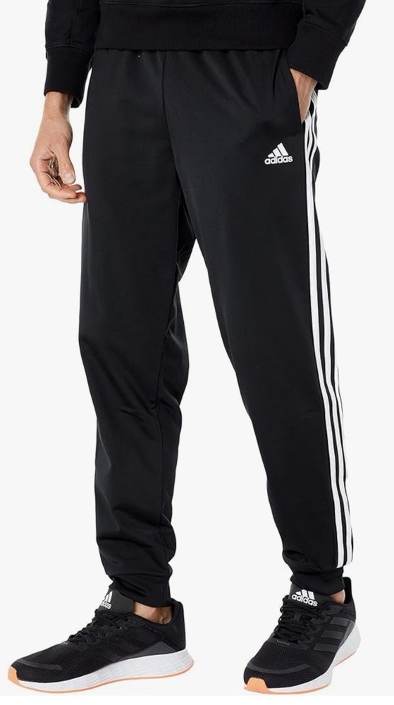 Adidas Men's Essentials Warm-Up Tapered 3-Stripes Track Pants H46105 Size L NWT
