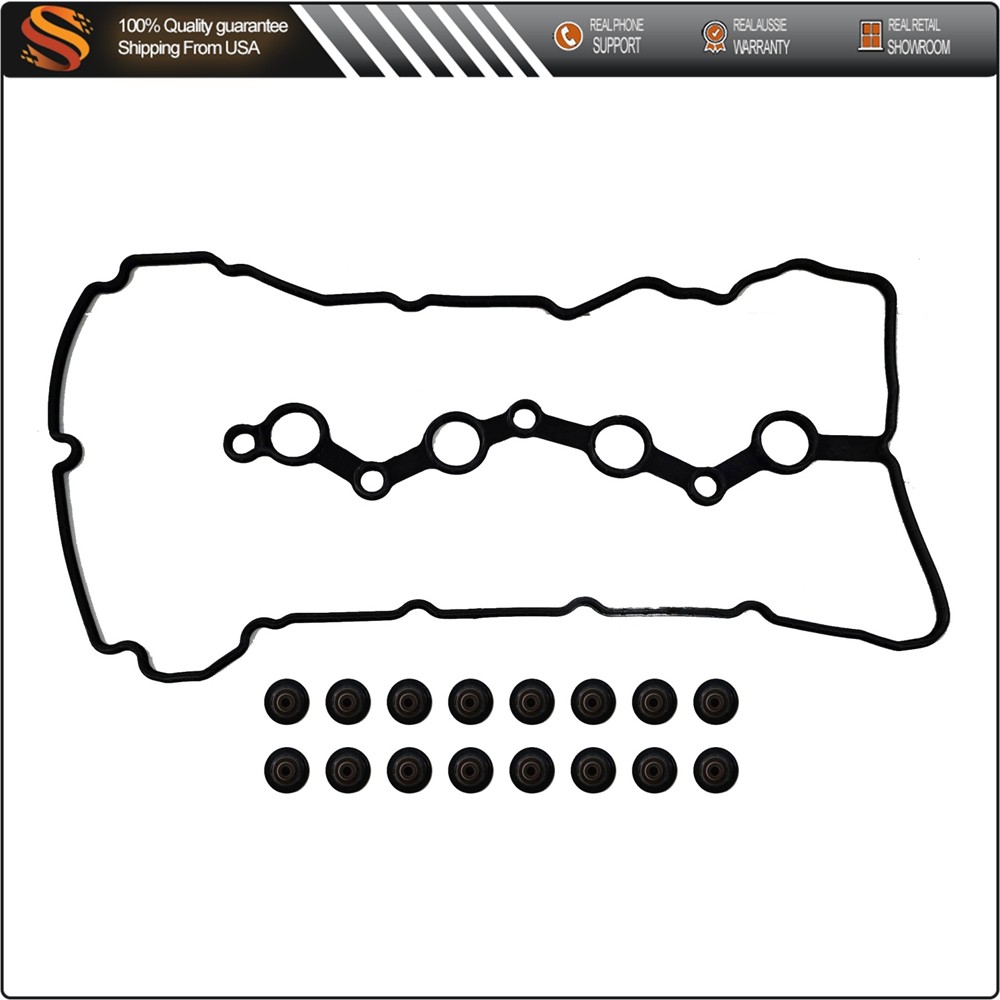 Valve Cover Gasket Set w/Valve Stem Seals for 08-16 HYUNDAI IX35 SONATA KIA 2.4L