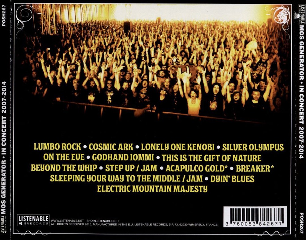 MOS GENERATOR IN CONCERT 2007-2014 NEW CD