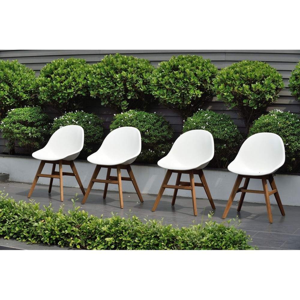 Sillas de comedor de patio exterior Amazonia Deluxe Hawaii (juego de 2