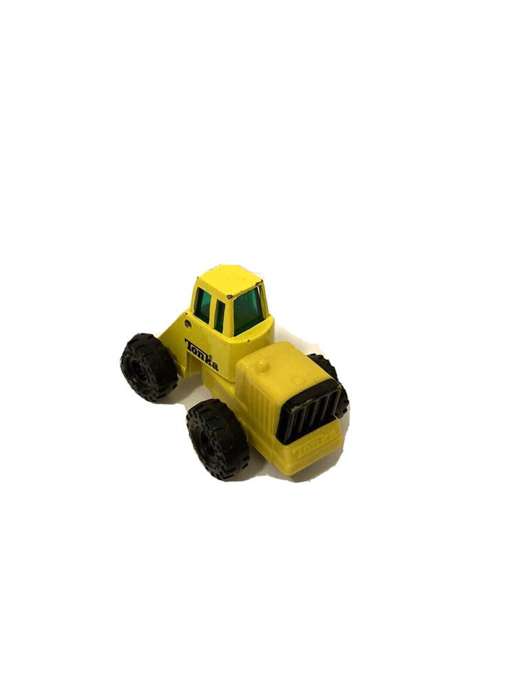Tonka 1992 small toy small mini Tractor construction tractor yellow diecast