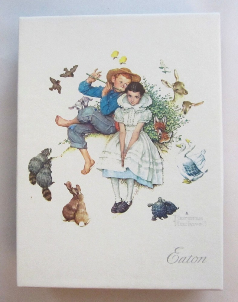 Norman Rockwell First Love Eaton Boxed Stationery Set 19 Sheets and  Envelopes