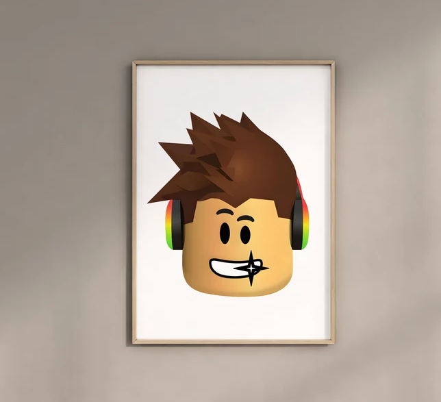 Roblox Poster Gaming Room Poster Print Game Video Games Digital Poster Clipart