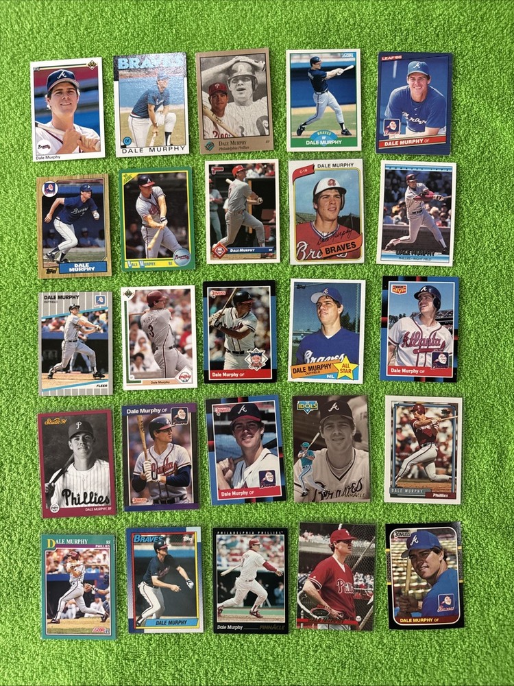 Dale Murphy 25 Different Card Lot