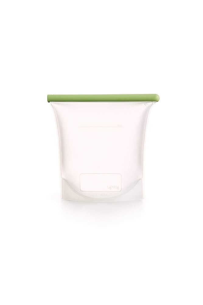 1500ml Reusable Silicone Bags for Airtight Food Storage and Sous Vide