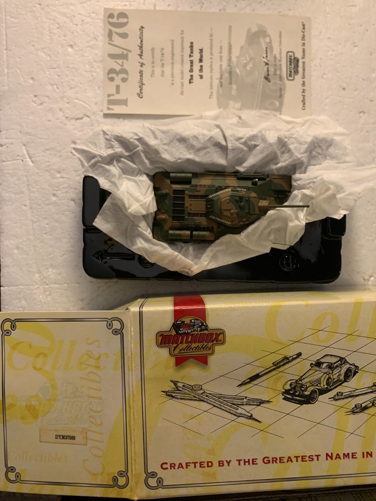 T-34/76 - GREAT TANKS OF THE WORLD - MATCHBOX COLLECTIBLES - DYM38022