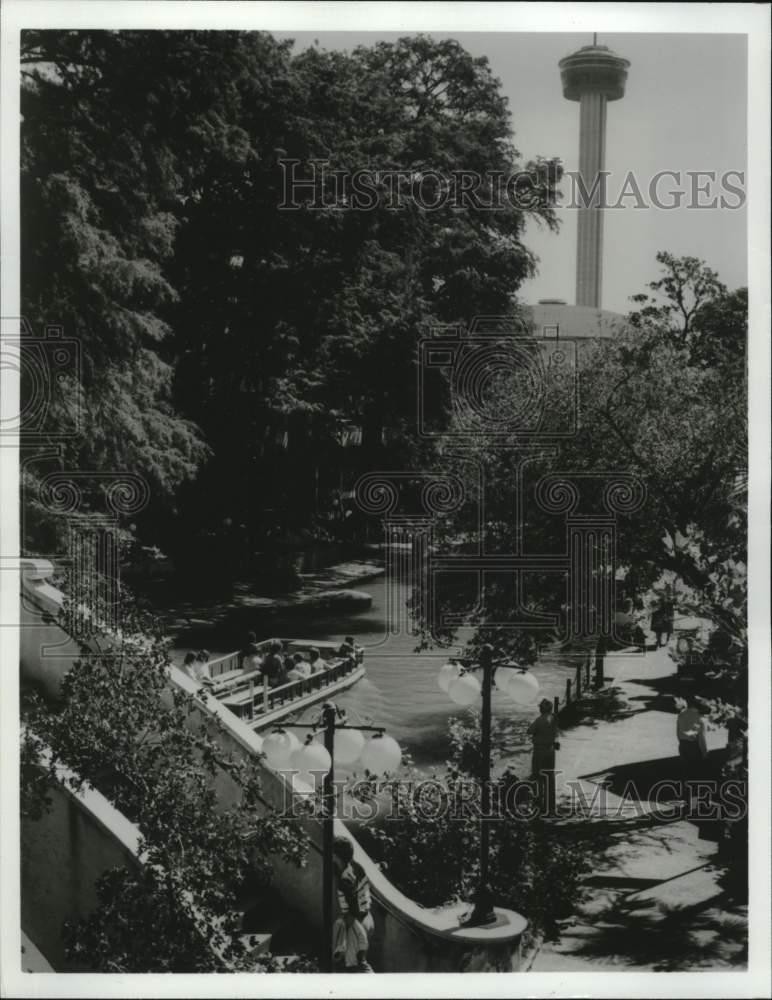 Press Photo River Walk along the San Antonio River, San Antonio, Texas