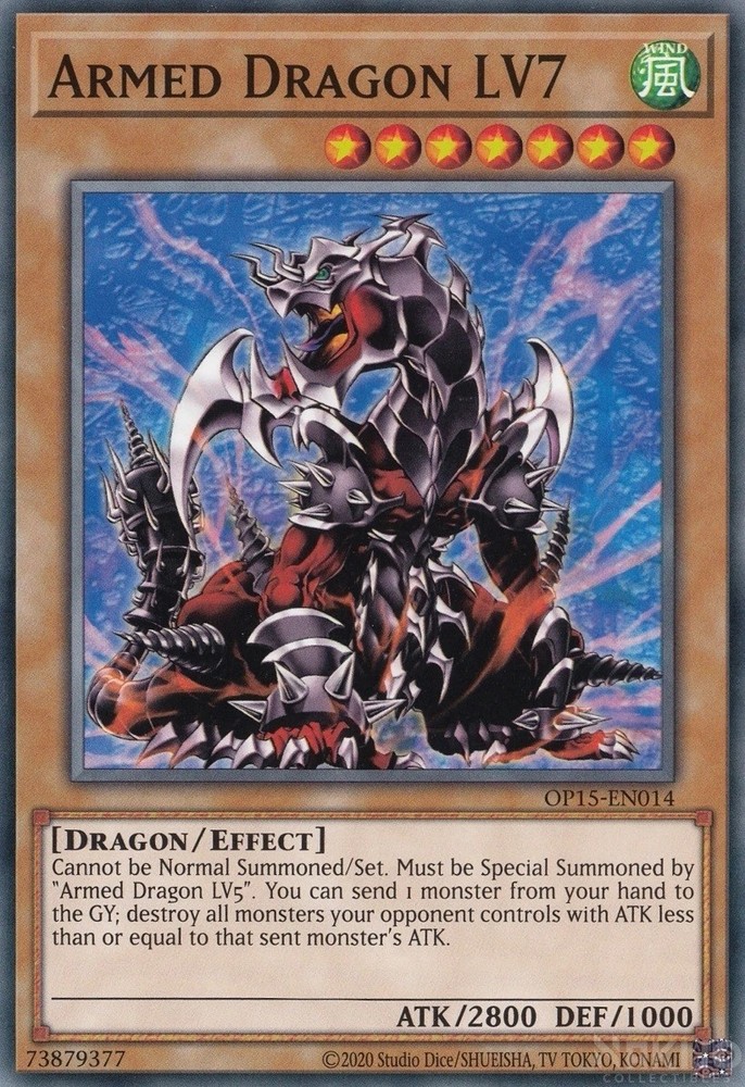 Armed Dragon LV7 OP15-EN014 Common Unlimited Edition Near Mint English TCG