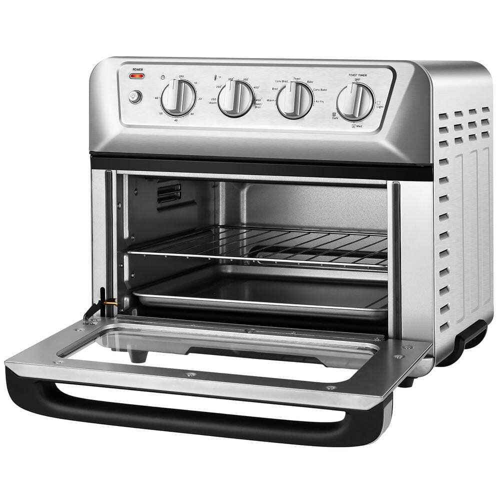 21.5 qt. Silver Air Fryer Toaster Oven 1800-Watt Countertop Convection Oven with