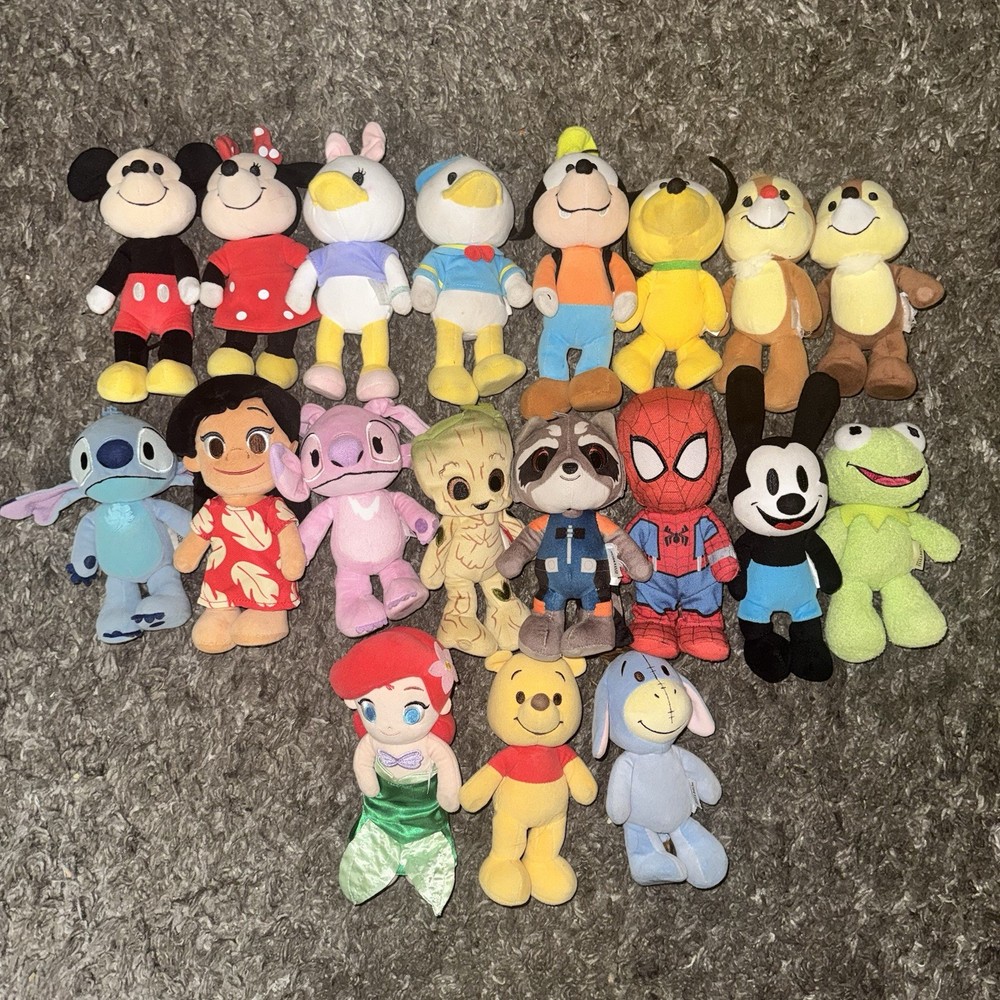 19 Retired and Rare NuiMO Lot + Accessories - Disney/Marvel/Muppets