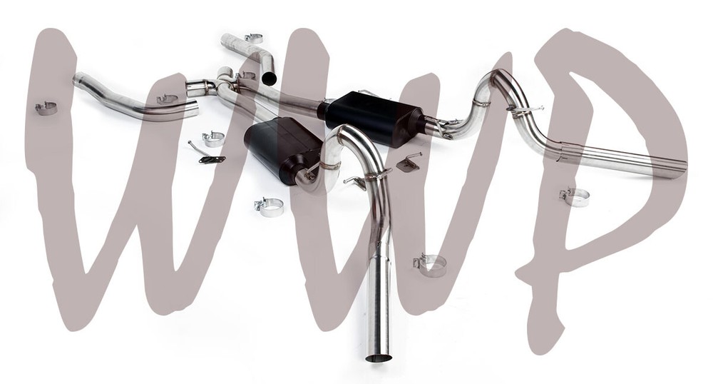 Stainless Exhaust Muffler System For 78-87 GM G-Body Malibu Regal Monte Cutlass