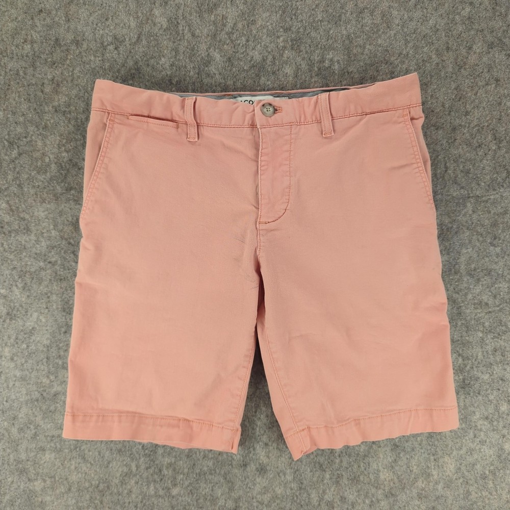 Lacoste Shorts Mens 32 Pink Slim Fit FH9542 Chino Style Casual Summer Cotton