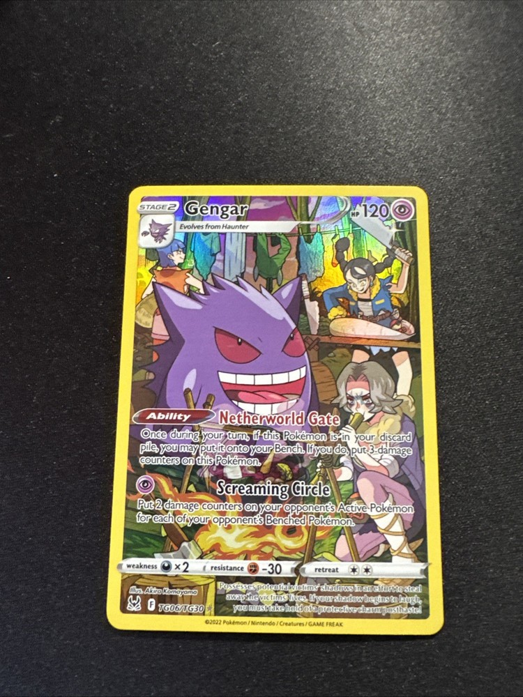 Pokémon Gengar TG06/TG30 Holo Lost Origin Trainer Gallery Mint Condition