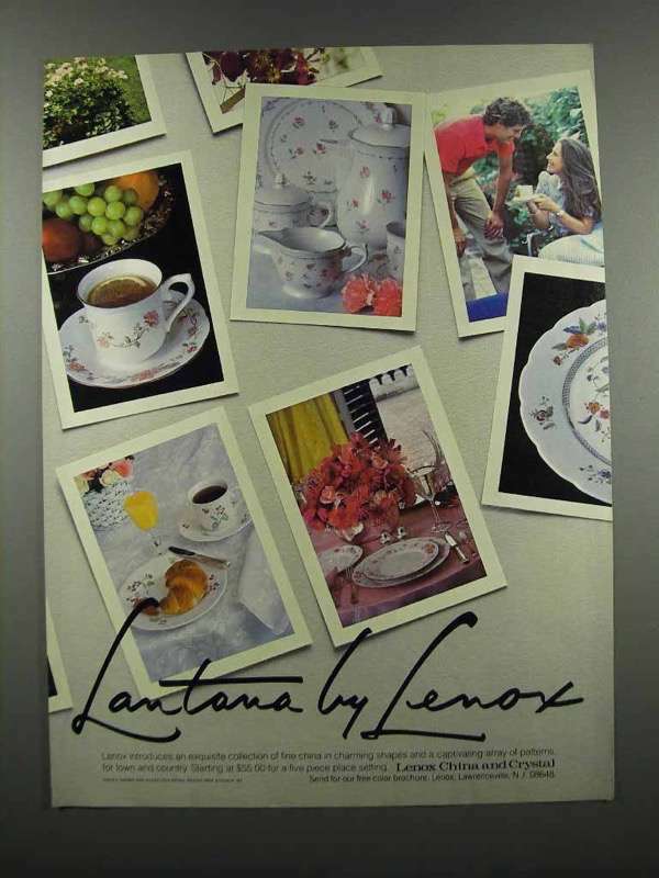 1983 Lenox China and Crystal Ad - Lantana