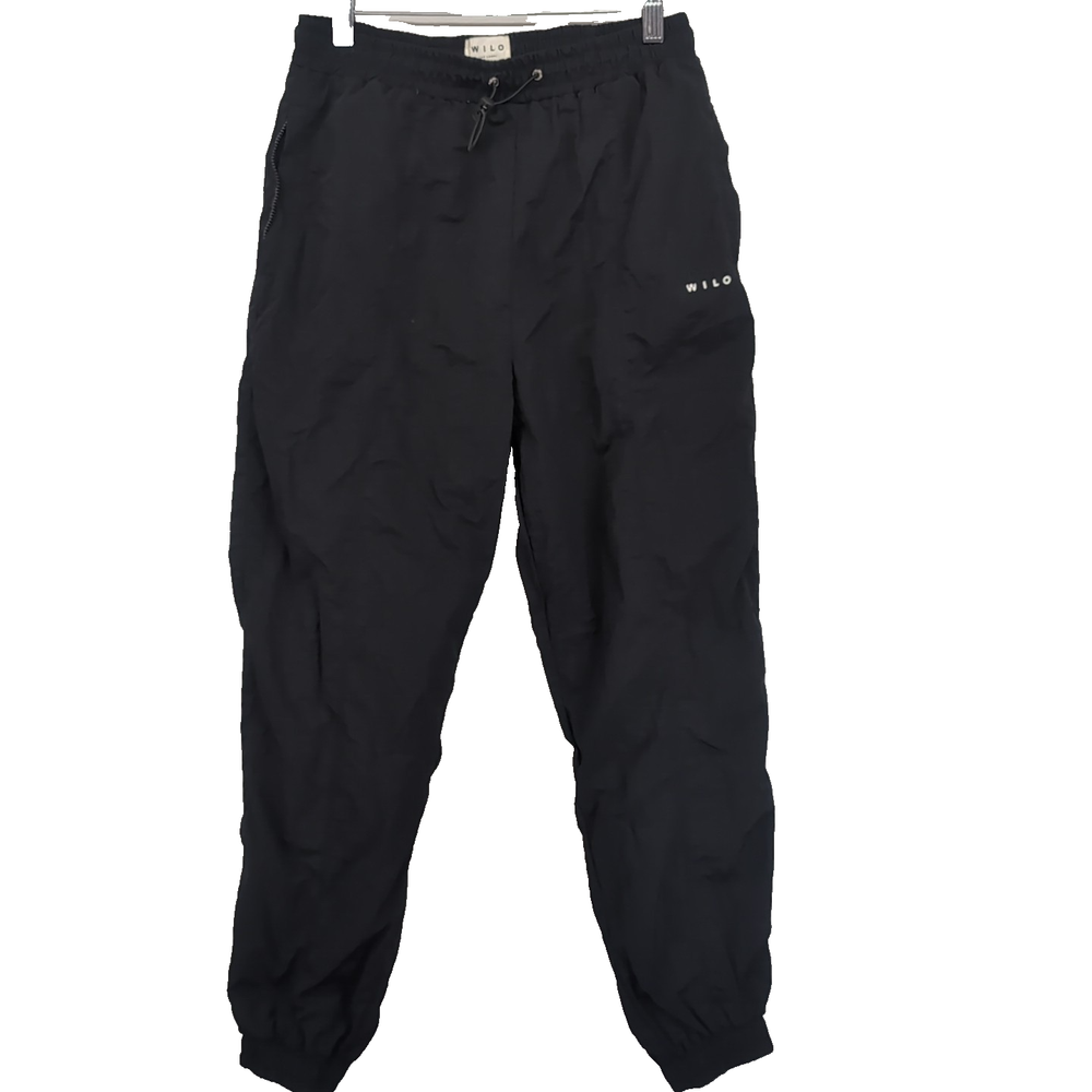 Wilo The Label Black Nylon Parachute Jogger Pants Women's Size S