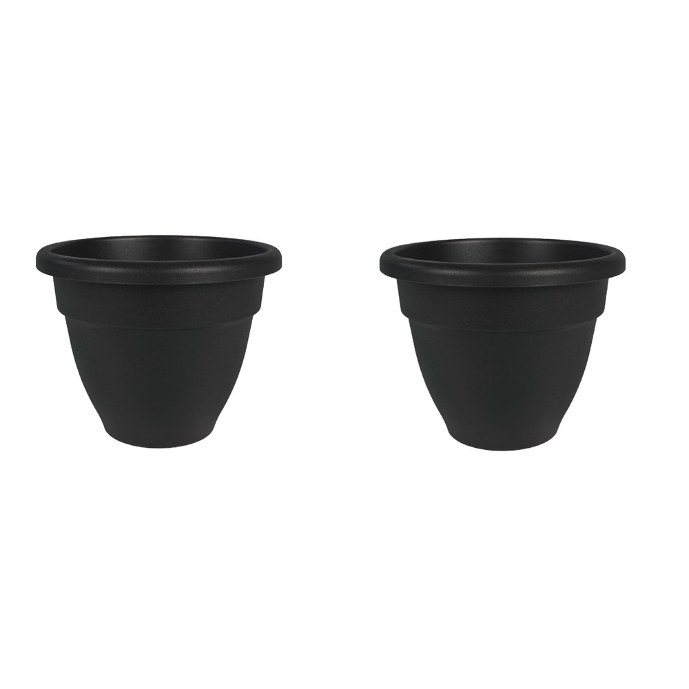 10 Inch Caribbean Planter - Lightweight Indoor Outdoor Plastic Plant Pot for ...