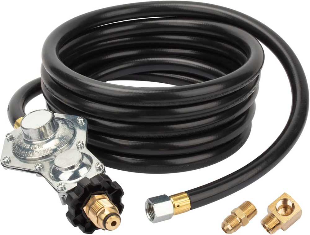 F273684 12 FT Propane Tank Hose with Two Stage Regulator Compatible with Mr Heat