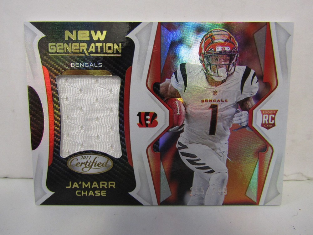 2021 Panini Certified Jamarr Chase New Generation Patch RC /299 Bengals