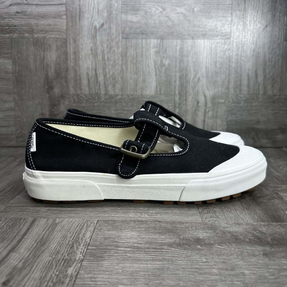 Vans Mary Jane Women's size 9 Black White Causal Shoes
