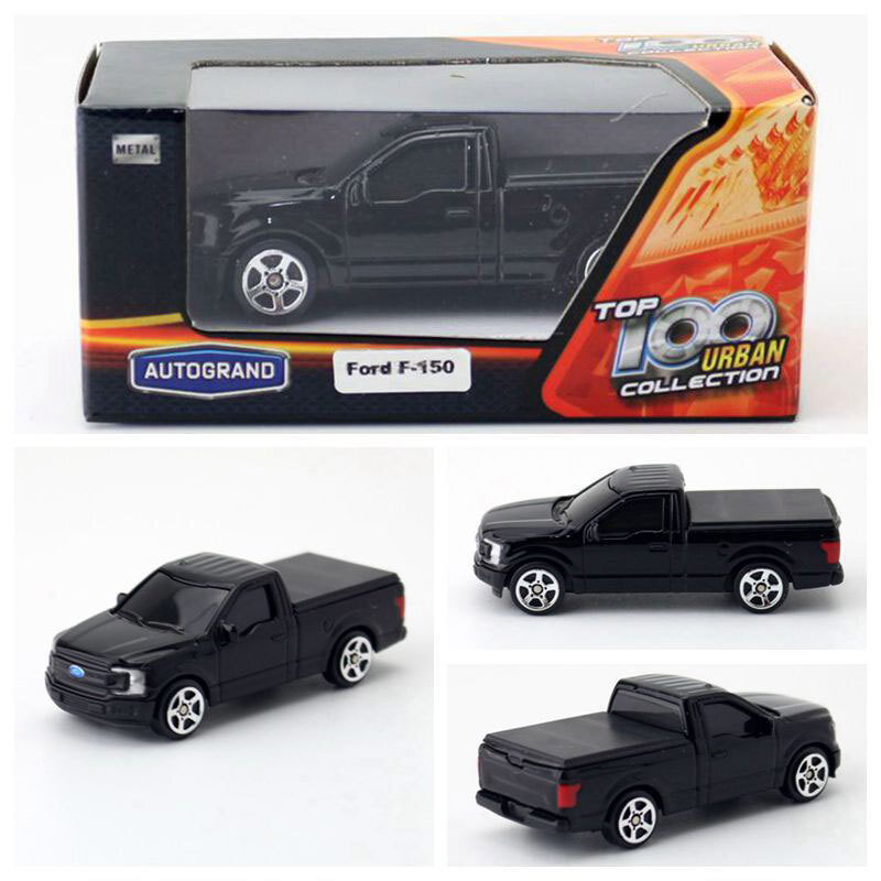 1/64 Ford F-150 Pickup Truck Model Car Diecast Toy Vehicle Metal Alloy Black