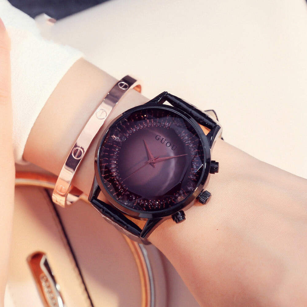 Stylish Women's Watch with Starry Sky Design in Multiple Colors