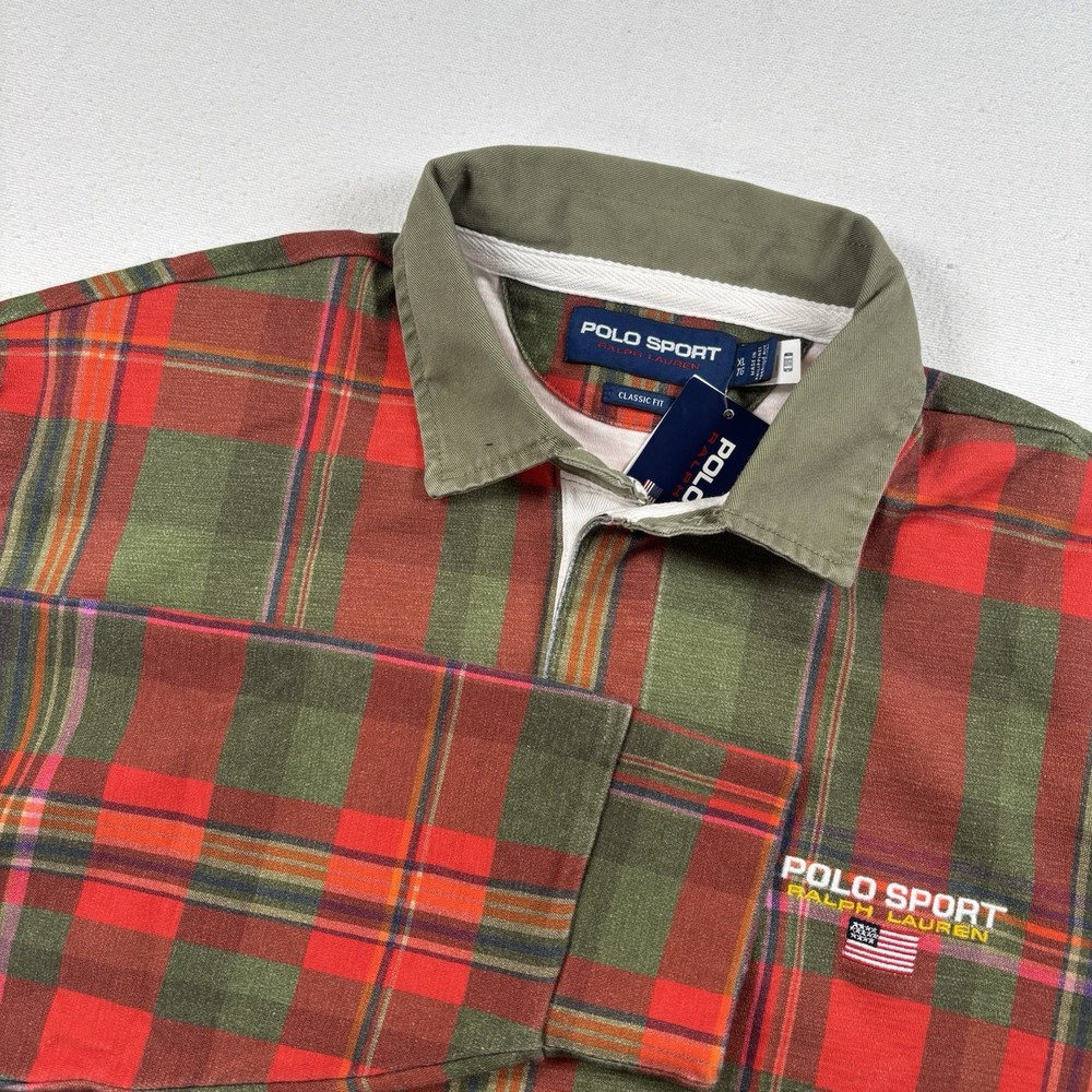Polo Sport Ralph Lauren Men's Plaid Rugby Shirt XL ($298)