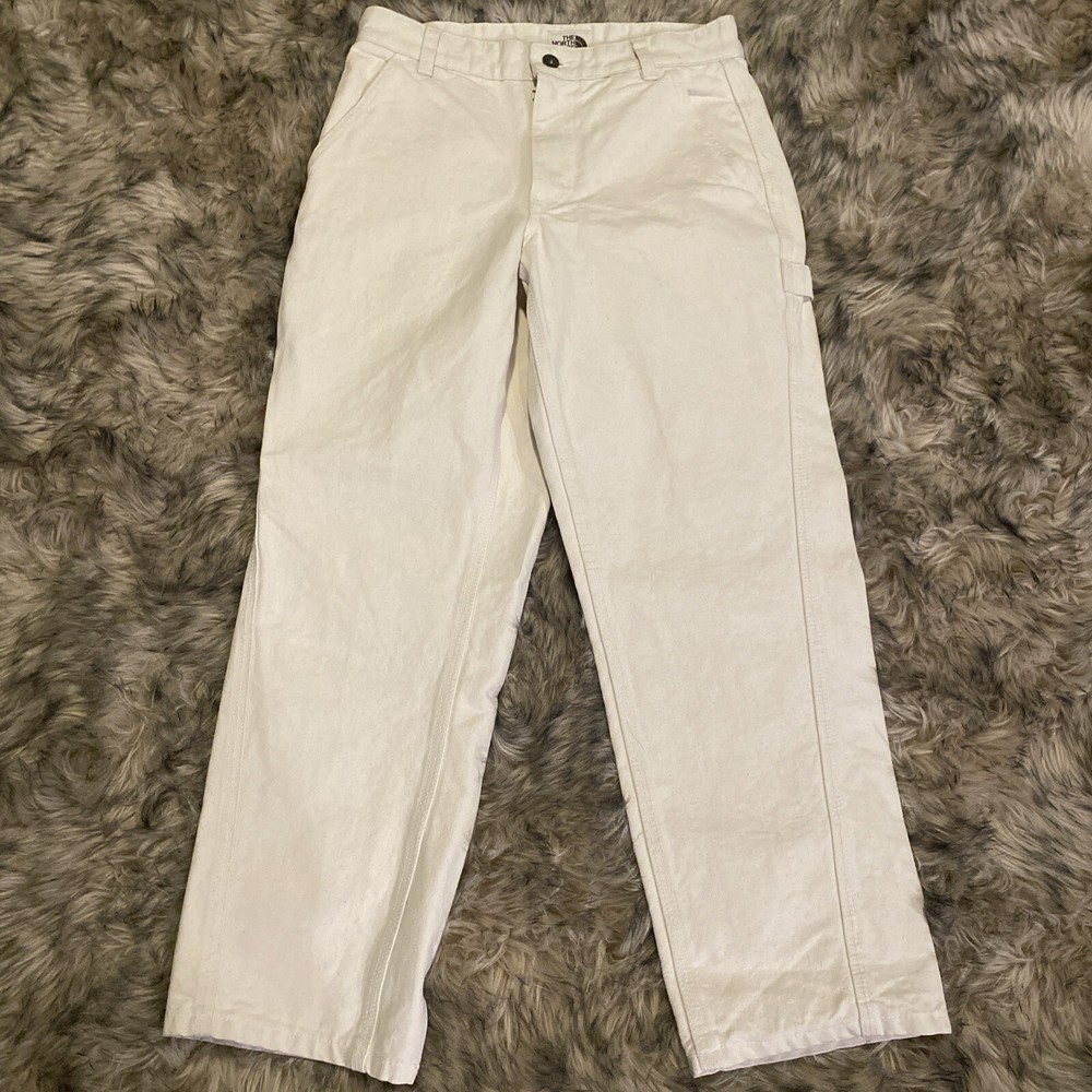 The North Face Women's Khaki Cargo Pants Size 4 Regular  White Ivory  Cropped
