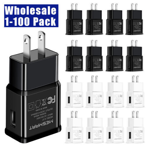 Bulk USB Wall Charger Adapter US Block for Google Android Phones Wholesale  